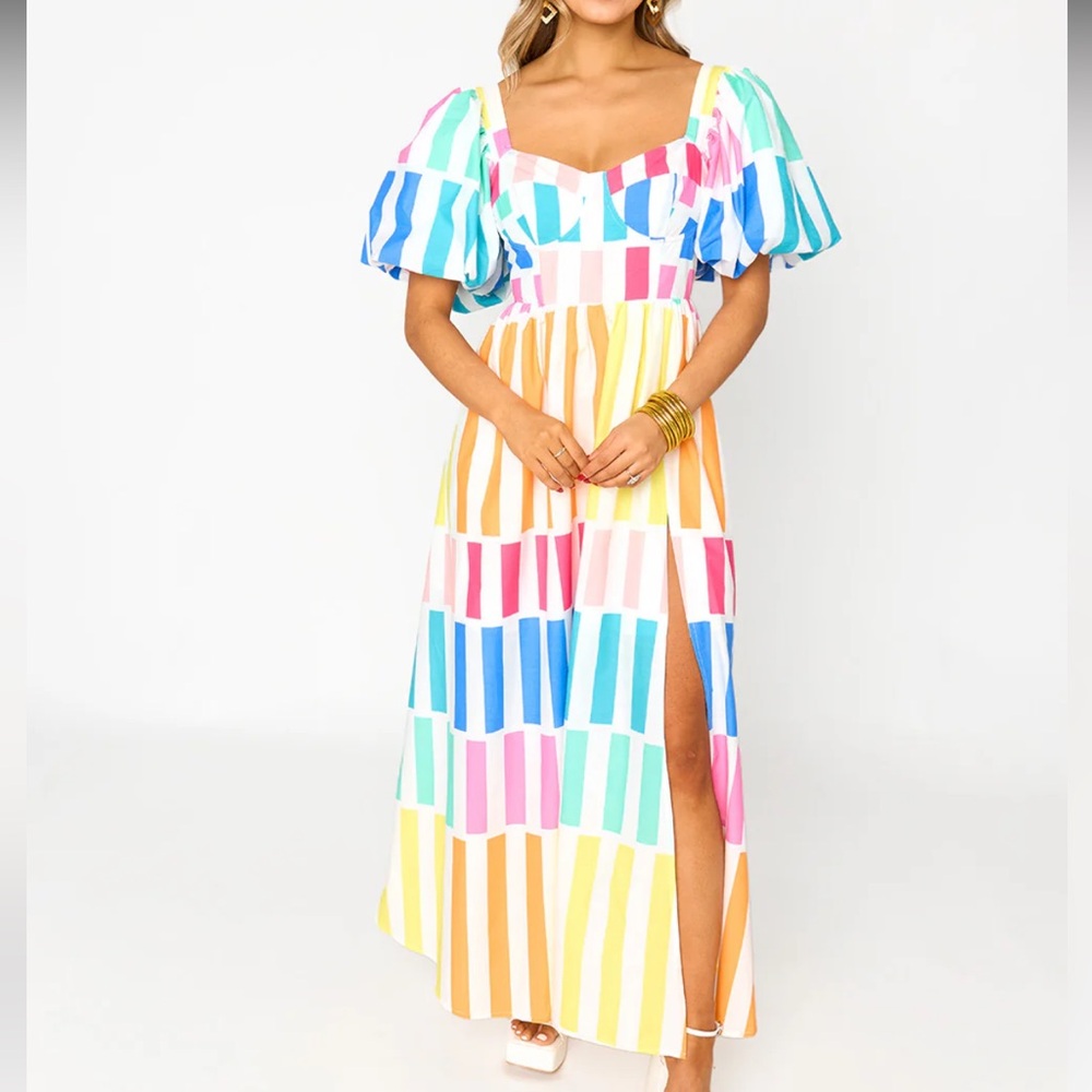 Buddy Love - Jacqueline Sweetheart Neckline Midi Dress - Newport